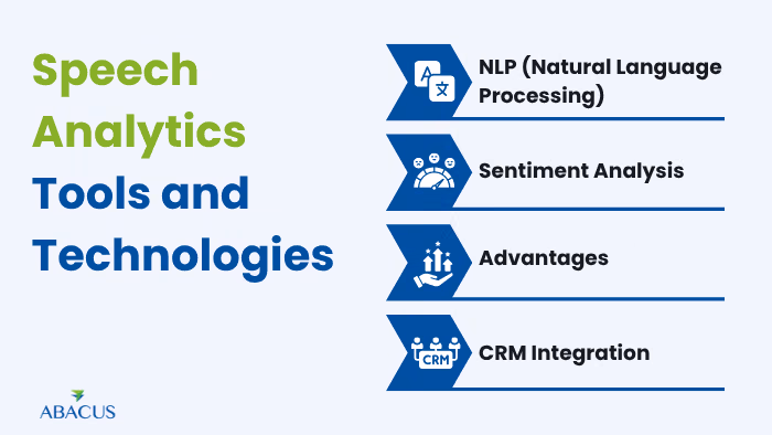 Speech Analytics Tools and Technologies