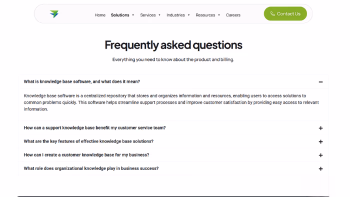 What is the best format for FAQs