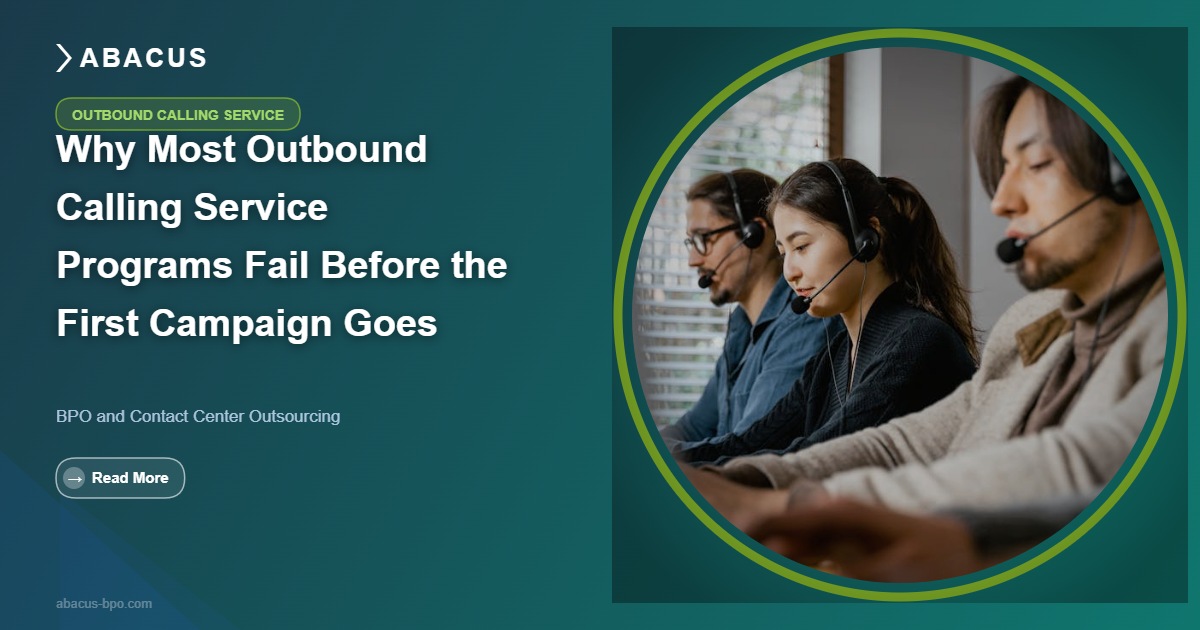 Outbound calling service program design and campaign governance in a contact center