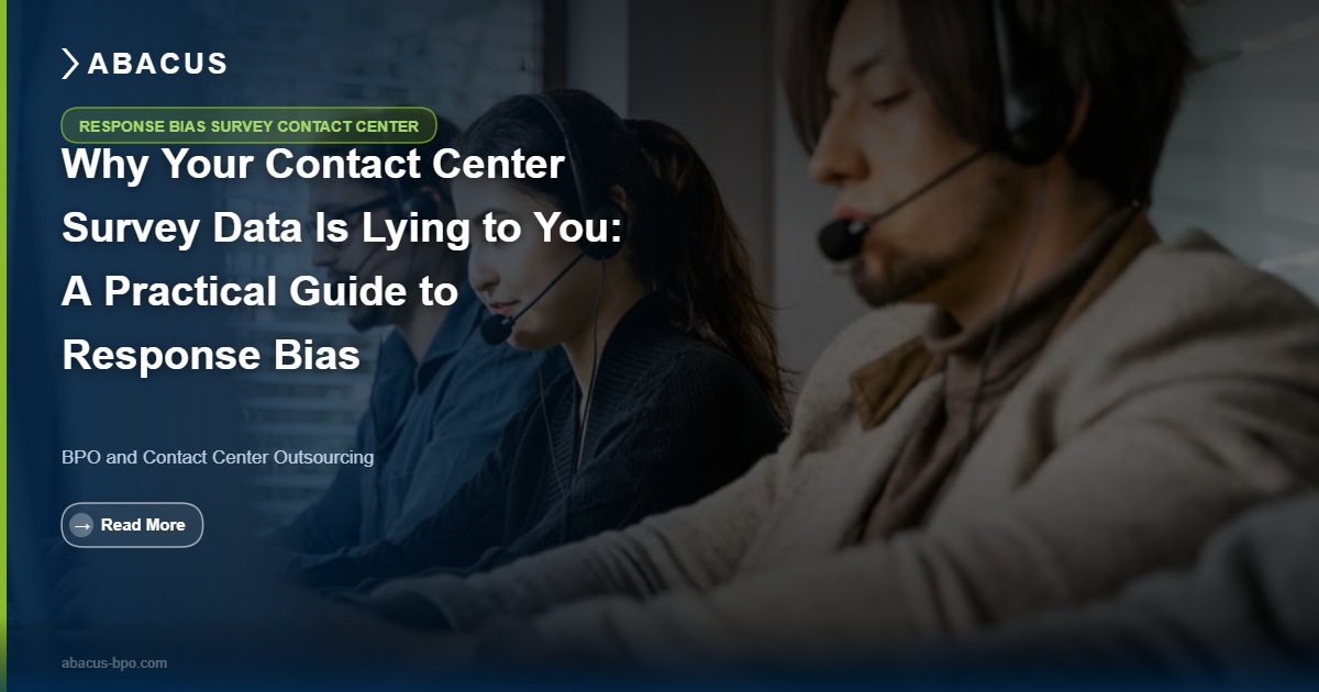 Contact center agent reviewing response bias in survey data on dashboard