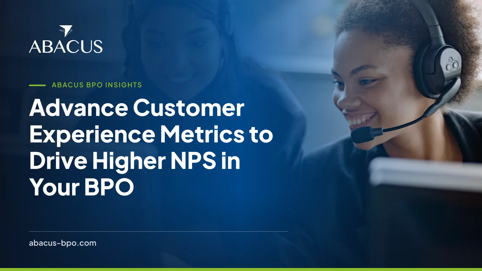 advance customer experience metrics dashboard showing NPS drivers in a contact centre