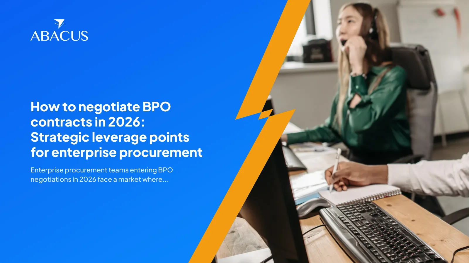 how to negotiate BPO contracts in 2026 procurement team at contract review table
