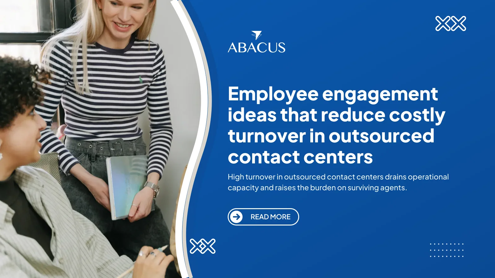 employee engagement ideas whiteboard session in outsourced contact center