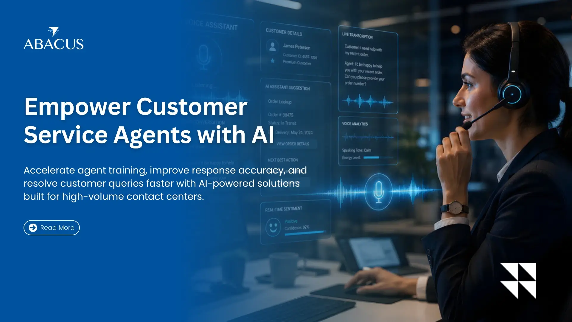 customer service AI agent training dashboard in contact center